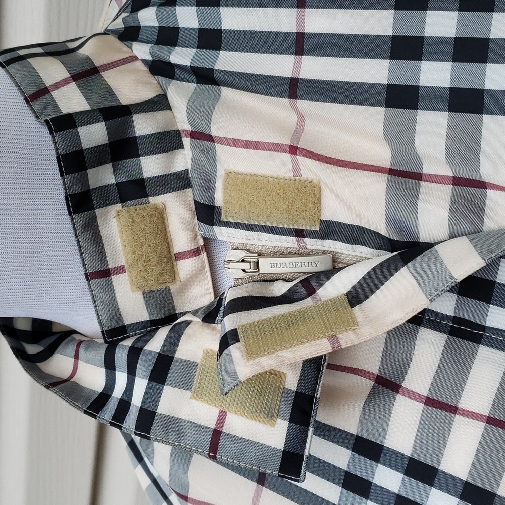 AUTHENTICATED BURBERRY CHECK PLAID LIGHTWEIGHT JACKET WINDBREAKER - Picture 4 of 13